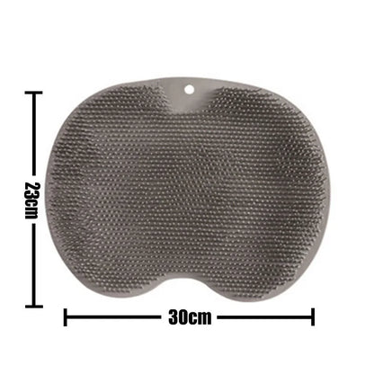 Reusable Shower Back Scraper Cleaning Brush Shower Feet Cleaner Wash Mat Multifunction Sucker Wall Mat Rub Foot Arms Body Bath