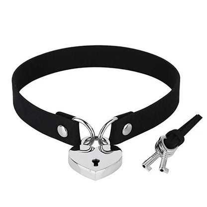 Harajuku Punk Rock Gothic Halsband Halskette Frauen Sexy PU Leder Herz Schloss Schlüssel Spike Kragen Chocker Gothic Cosplay Zubehör