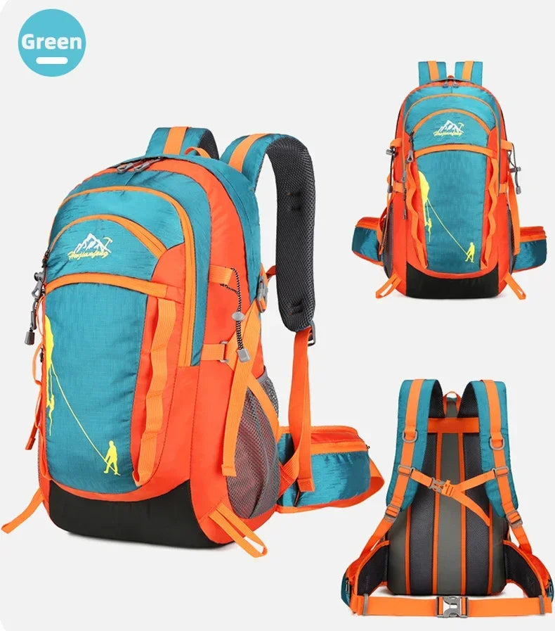 Outdoor Sports Short Distance Trip Backpack Mountaineering Duffel Bag Camping Travel Knapsack Climbing Hiking Hydration Rucksack