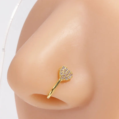 1Pcs Stainless Steel Nose Ring Hoop C Shape Septum Rings Non Piercing Ear Fake Nose RingsWomen Piercing Jewelry