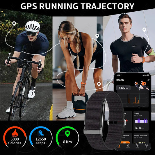 LIGE Health Smart Bracelet for Couples Heart Rate Monitor Activity Fitness Tracker Men Women Band Sports Waterproof Smart Watch