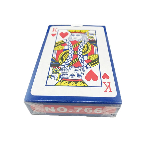 New! 54 pieces/set 56x86mm Grey Core Paper Poker King Deck Playing Cards Magic Tool Party Table Game Red Blue