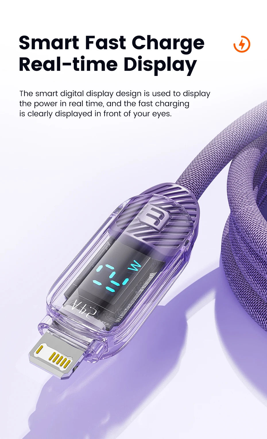 Toocki USB Cable for iPhone 14 13 Pro Max 2.4A PD Fast Charging Charger iP Cable for iPad Data Cord iPhone X XS XR Lighting Wire