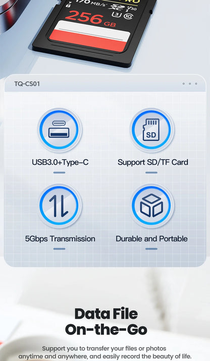 Toocki SD Card Reader USB 3.0 2.0 To Micro SD TF Memory Card Adapter For PC Laptop Mobile Phone Accessorie USB Flash Memory Card