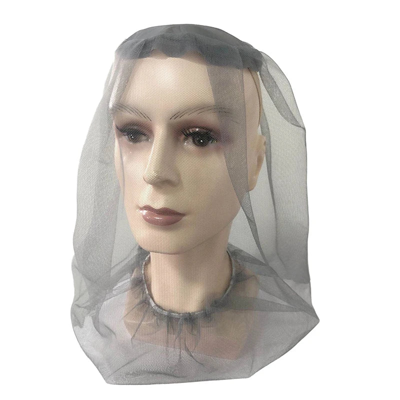 Outdoor Head Face Mask Hat Net Cover Anti-mosquito Cover Mosquito Net Cap Travel Breathable Head Mesh Covers Fishing Caps