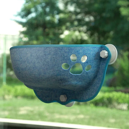 Cat Window Hammock With Strong Suction Cups Pet Kitty Hanging Sleeping Bed Storage For Pet Warm Ferret Cage Cat Shelf Seat Beds