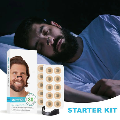Magnetic Nasal Dilator Sleep Nasal Breathing Dilators Starter Kit Nose Breathe Sticker Sports Nasal Strips Reduce Snoring Device