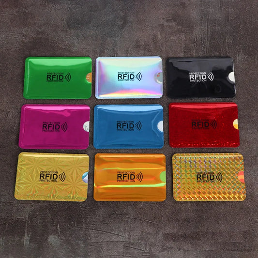 1 Unit NFC RFID Card Sleeve Protector Anti Scan Aluminum Foil Card Holder Identity Theft Protection For Bank Credit Card Passport