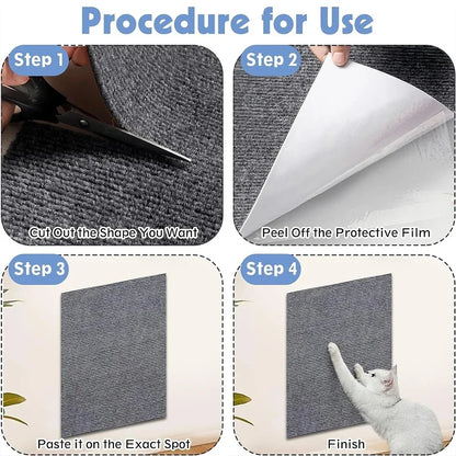 Anti-cat Scratching Sofa Protector Scraper for Cats Cat Crawling Mat Friction Crawling Frame Self-adhesive Carpet Tree Scratcher
