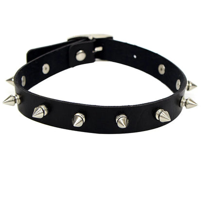 Harajuku Punk Rock Gothic Halsband Halskette Frauen Sexy PU Leder Herz Schloss Schlüssel Spike Kragen Chocker Gothic Cosplay Zubehör