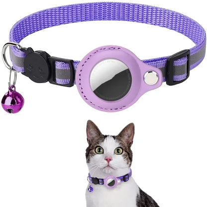 Cat GPS Tracker Collar Waterproof Anti-Lost Pet Tracker Bluetooth Locator for Pet Lightweight Smart Collar for Safe Pet Tracking