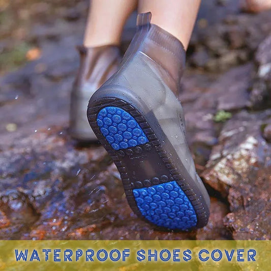 Wiederverwendbare Regenstiefel, wasserdichte Regenschuhüberzüge, rutschfeste Silikon-Überschuhe, Unisex-Gummi, wasserabweisende Schuhüberzüge für regnerische Tage
