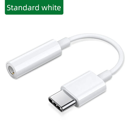 USB Type c To 3.5mm Female Headphone Jack Adapter 3.5  Jack Audio Cable Earphone Cable Converter DAC  For Samsung Xiaomi Huawei