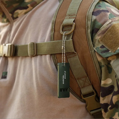 1 Unit Survival Whistle First Aid Kits Outdoor Emergency Signal Rescue Camping Hiking Outdoor Sport Referee Multiple Audio