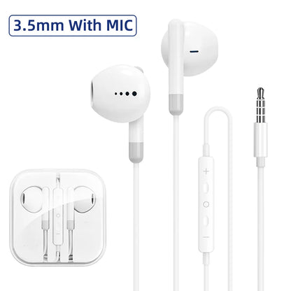3.5mm Type-C Stereo Wired Headphone, Microphone, with DAC Chip