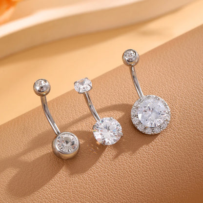 3pcs Gold Color Heart Butterfly Dangled Belly Piercing Sets 14G Stainlees Steel Navel Jewelry for Women Girls Body Belly Rings