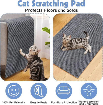 Anti-cat Scratching Sofa Protector Scraper for Cats Cat Crawling Mat Friction Crawling Frame Self-adhesive Carpet Tree Scratcher