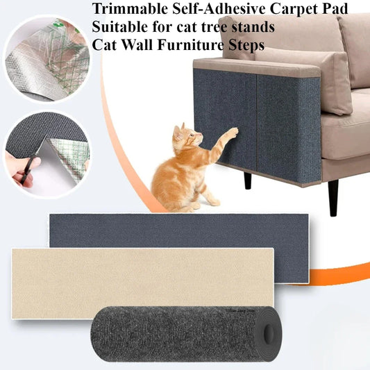 Anti-cat Scratching Sofa Protector Scraper for Cats Cat Crawling Mat Friction Crawling Frame Self-adhesive Carpet Tree Scratcher