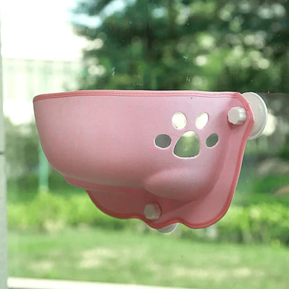 Cat Window Hammock With Strong Suction Cups Pet Kitty Hanging Sleeping Bed Storage For Pet Warm Ferret Cage Cat Shelf Seat Beds