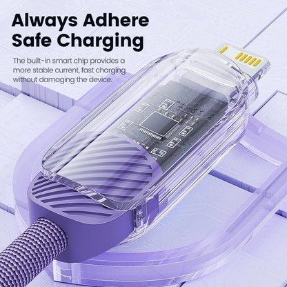 Toocki USB Cable for iPhone 14 13 Pro Max 2.4A PD Fast Charging Charger iP Cable for iPad Data Cord iPhone X XS XR Lighting Wire