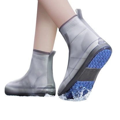 Wiederverwendbare Regenstiefel, wasserdichte Regenschuhüberzüge, rutschfeste Silikon-Überschuhe, Unisex-Gummi, wasserabweisende Schuhüberzüge für regnerische Tage