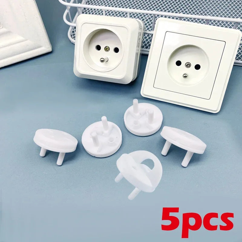 White Electrical Safety Socket Protective Cover Baby Care Safety Guard Protection Children Anti Electric Shock Rotate Protectors