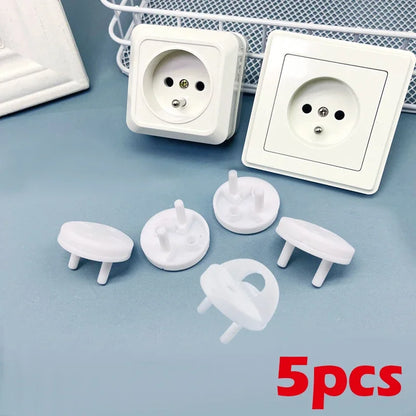 White Electrical Safety Socket Protective Cover Baby Care Safety Guard Protection Children Anti Electric Shock Rotate Protectors
