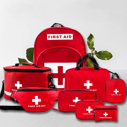 Household portable travel large medical first aid kit portable box storage bag suitcase   nylon small backpack pouch essential