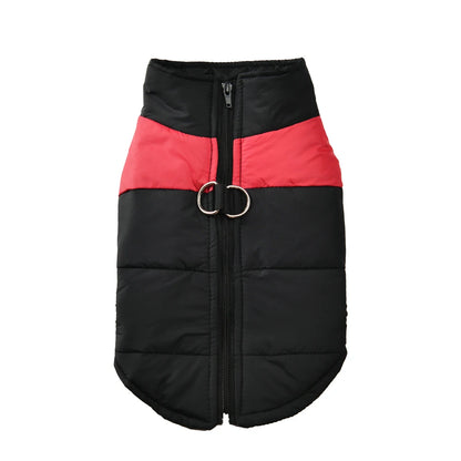 Warm Dog Jacket For Small Big Dogs Autumn Winter Windproof Waterproof With D-ring Puppy Clothes Schnauzer Golden Retriever Coat