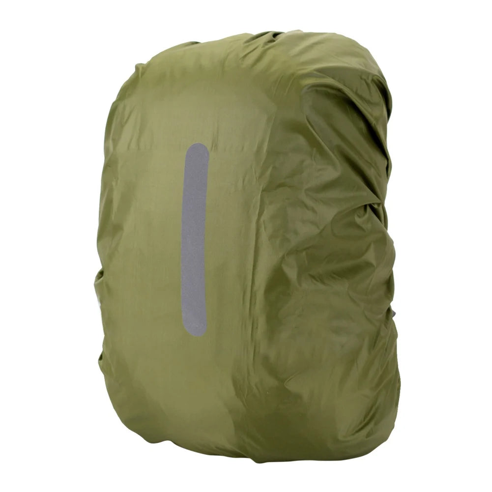 Reflective Waterproof Rain Cover Outdoor Sport Night Cycling Safety Light Raincover Case Bag Hiking 30-80L