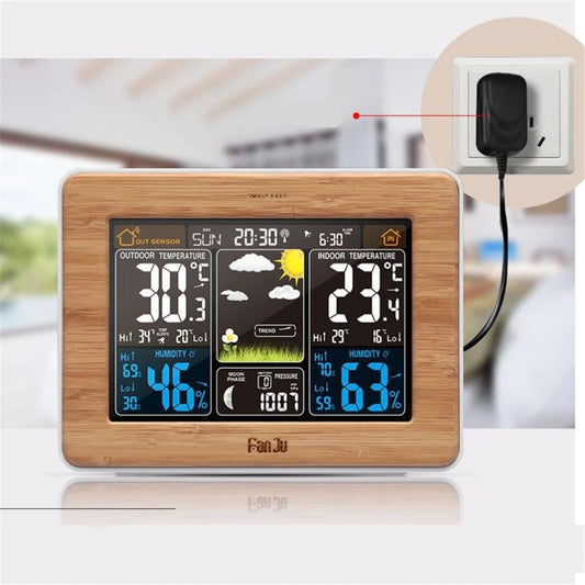Digital Smart Alarm Clock Table Watch Electronic Desktop Clocks Wake Up Clock with Weather Forecast Snooze Calendar Function