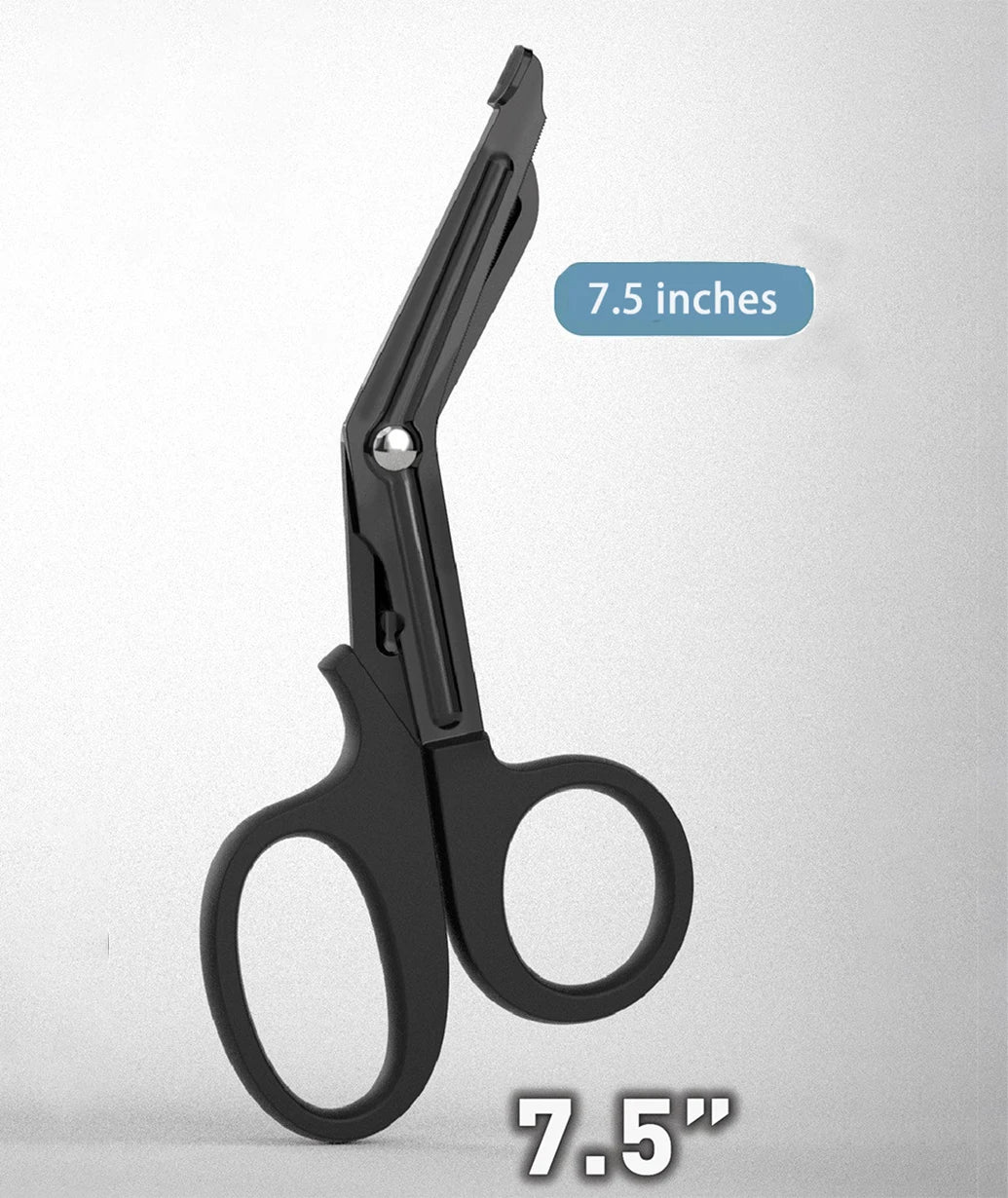 Stainless steel gauze scissors Trauma Gauze Cutter Emergency First Aid Shear Outdoor   Paramedic Bandage Medical Scissors