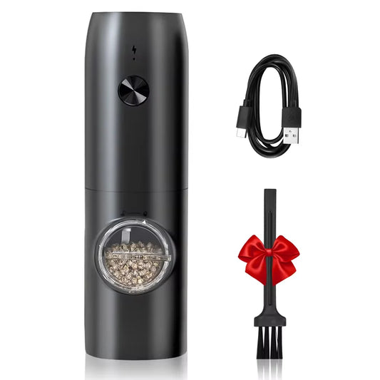 Automatic pepper mill, rechargeable via USB
