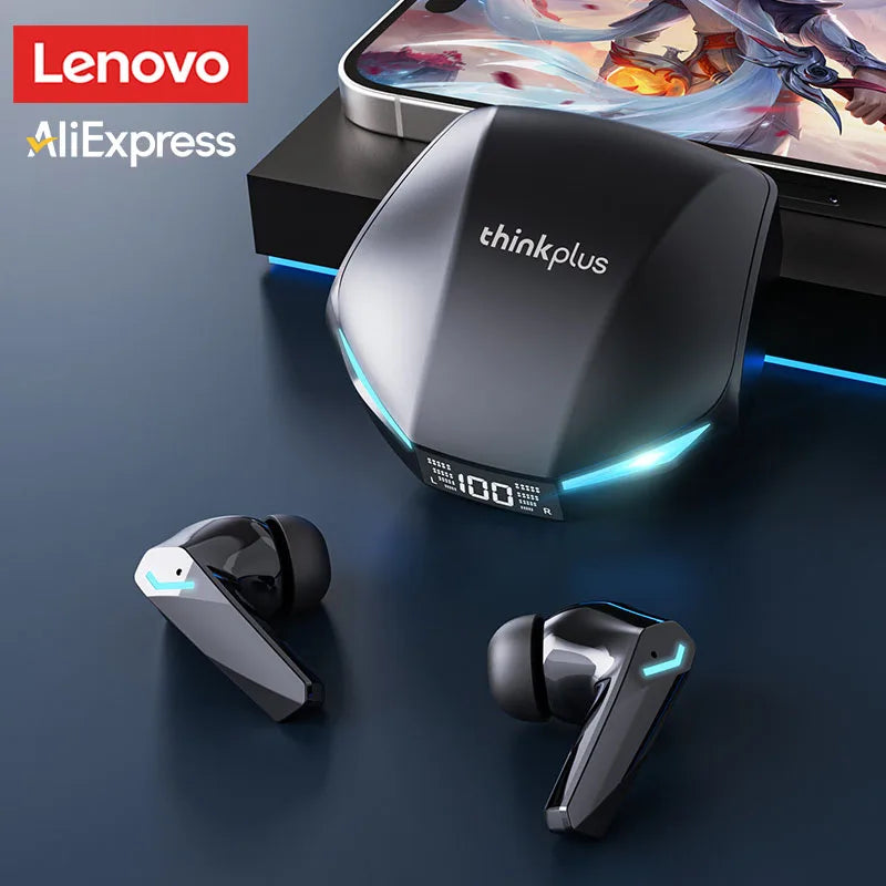 Lenovo XT53 Wireless Bluetooth V5.4 Earphone LED Power Digital Display Stereo Sound Earbuds GM2 PRO Low Latency Gaming Headset