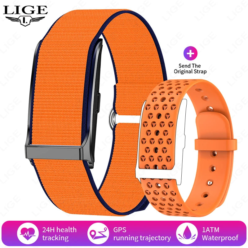 LIGE Health Smart Bracelet for Couples Heart Rate Monitor Activity Fitness Tracker Men Women Band Sports Waterproof Smart Watch