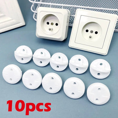 White Electrical Safety Socket Protective Cover Baby Care Safety Guard Protection Children Anti Electric Shock Rotate Protectors