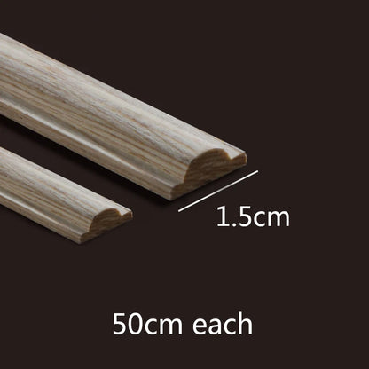 Wood Applique Corner Natural Floral Wood Carved Figurine Craft Home Decoration Accessories Background Wall Decoration Decal