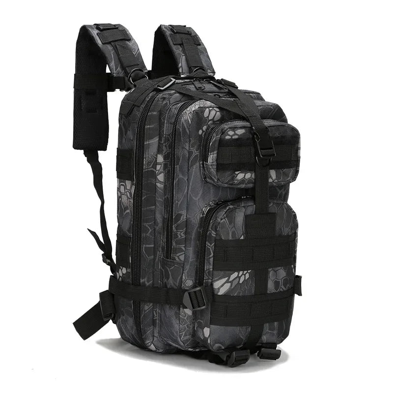 Outdoor 3P Tactical Backpack 30L First Aid Bag Sport Trekking Hiking Camping Hunting Knapsack Climbing Riding Training Rucksack