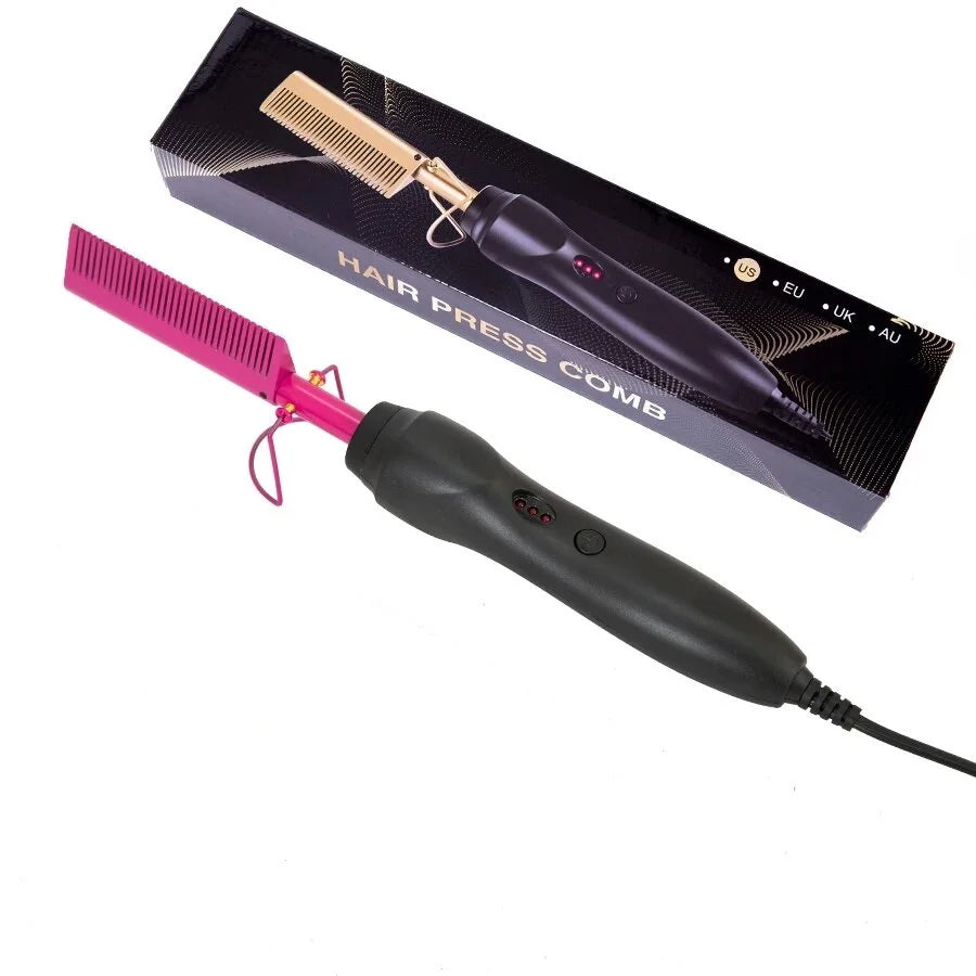Professional hot pink electric comb.
