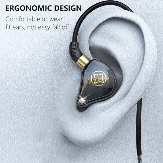 L-jack Gaming Headphones Type-C 3.5mm 45°Oblique In-Ear Wired Recording Headphones HiFi Surround Sound Hands-free Mic Headphones