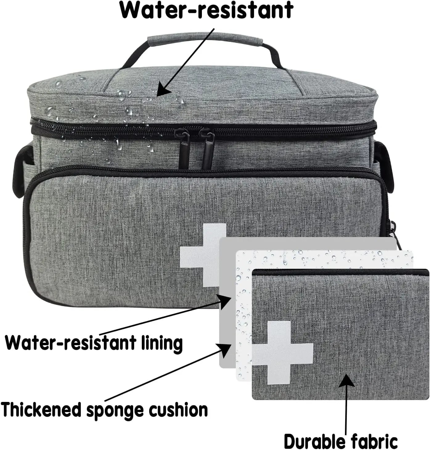 Small medicine storage bag Portable medical emergency kit Home medicine storage box medical kit