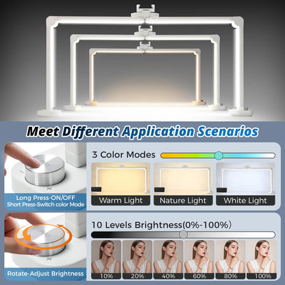 40W Foldable LED Lamp Portable Beauty Light for Manicure Salon Services