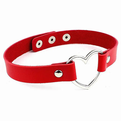 Harajuku Punk Rock Gothic Halsband Halskette Frauen Sexy PU Leder Herz Schloss Schlüssel Spike Kragen Chocker Gothic Cosplay Zubehör