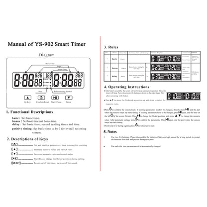 Diamond Grade Chess Clock Compact Digital Watch Count Up Down Timer
