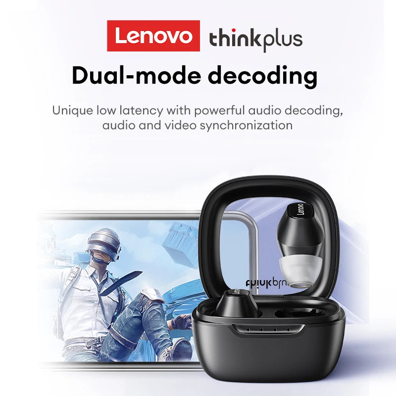 Lenovo XT62 Wireless Bluetooth 5.3 Earphones Noise Reduction Low Latency TWS Touch Control Headphones With Mic Sport Earbud New