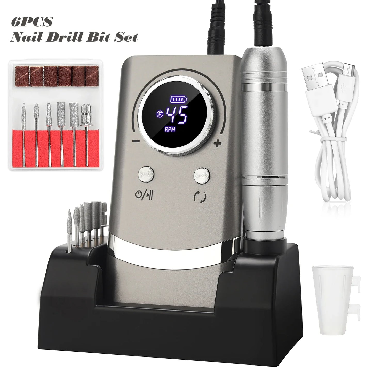 Professional portable nail file machine for manicure salon