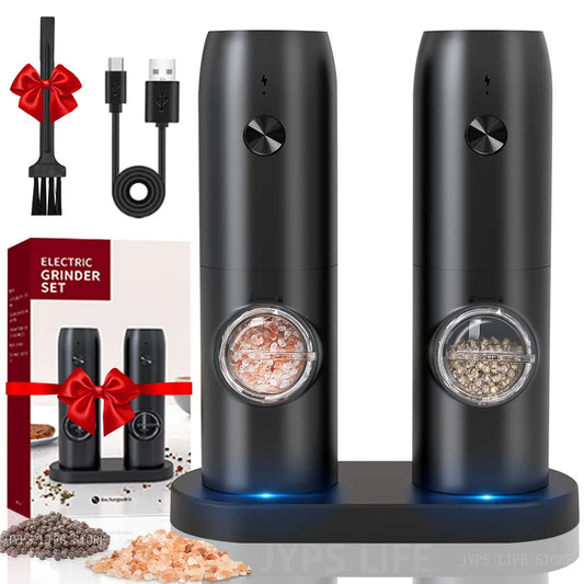 Automatic pepper mill, rechargeable via USB