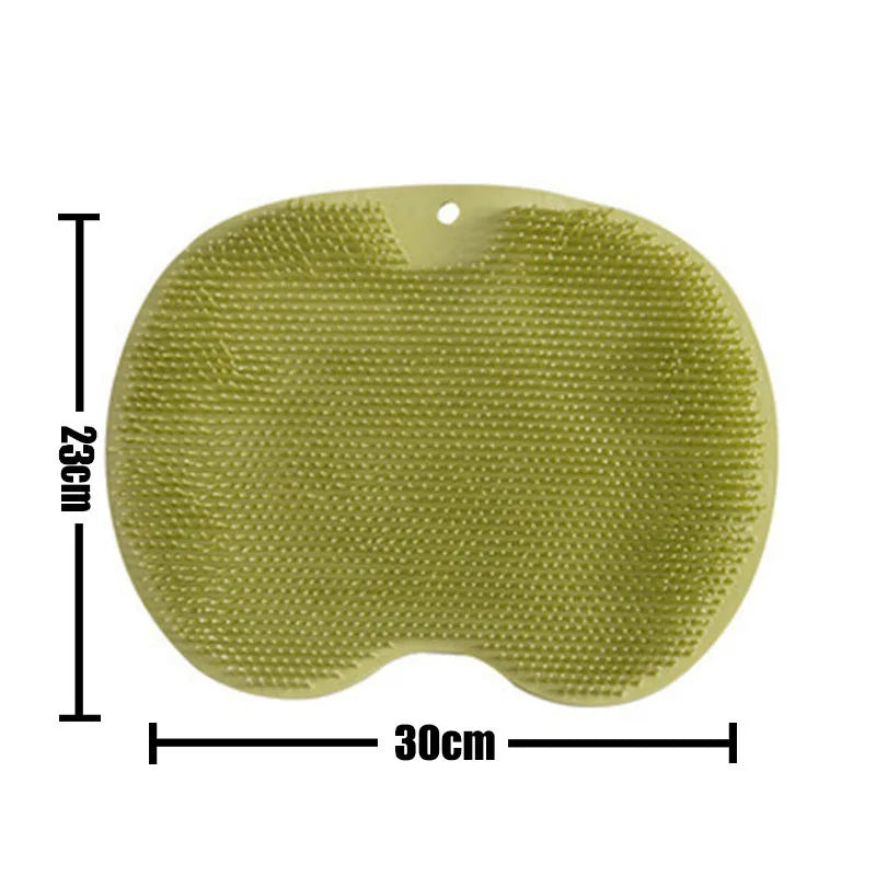 Reusable Shower Back Scraper Cleaning Brush Shower Feet Cleaner Wash Mat Multifunction Sucker Wall Mat Rub Foot Arms Body Bath