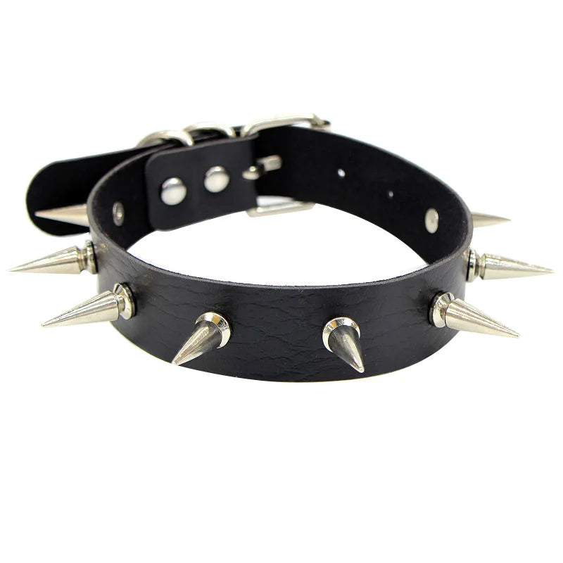 Harajuku Punk Rock Gothic Halsband Halskette Frauen Sexy PU Leder Herz Schloss Schlüssel Spike Kragen Chocker Gothic Cosplay Zubehör
