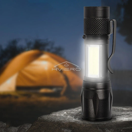 Mini LED Portable Zoom Flashlight
